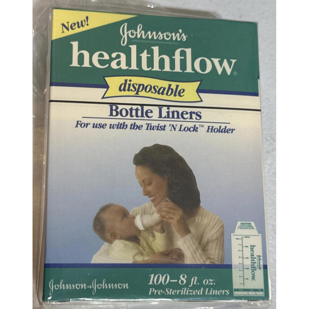 Johnson & Johnson Vintage‎ 1998 HealthFlow Disposable Bottle Liners SEALED